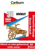 3 Boyut Eğitici Öğretici Zeka Geliştirici Boyanabilir Ebeveyn Çocuk Puzzle Demonte Ahşap Oyun Maket - 1
