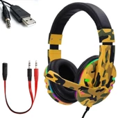 RGB ışıklı Pro Streaming Gaming KR-GM604 kulaklık - 1