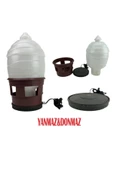 Güvercin Suluk 7,5 Litre  Donmaz ( Isıtıcılı Rezistanslı Termikli  ) 50 Watt - 1