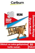 3 Boyut Eğitici Öğretici Zeka Geliştirici Boyanabilir Ebeveyn Çocuk Puzzle Demonte Ahşap Oyun Maket - 1