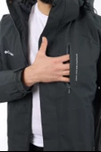Erkek Antrasit Polarlı Su Geçirmez Kapüşonlu Mont thumbnail 2