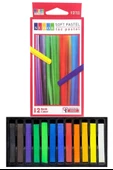 Toz Pastel Boya 12 Renk A5 Eskiz Defteri Pastel Dağıtma Kalemi 1 Paket Toz Soft Pastel Boya 12li Yumuşak Pastel Monalisa - 2