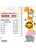 Ayı Detaylı Bisiklet Yaka Yelekli Zıbın Kapşonlu Uzun Kol Pamuklu Erkek Bebek 3'lü Takım Alt Üst - 9