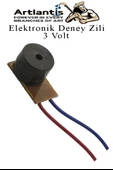Elektronik Deney Zili 3 Adet Deney Proje Tasarım Zili 3 Volt Alarm Sinyal Zili Haparlör Mini Zil - 4