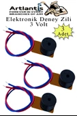 Elektronik Deney Zili 3 Adet Deney Proje Tasarım Zili 3 Volt Alarm Sinyal Zili Haparlör Mini Zil - 1