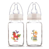 Bebedor Desenli Cam Biberon 125ML (Kod:30302) Seçenekli - 1