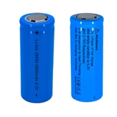 Hedyex 26650 Şarjlı Pil 8800mAh 4.2V Li-ion Pil Mavi 1Li Premium - 5