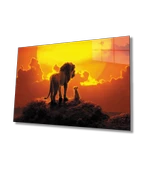 Aslan Dekoratif ve Modern Cam Tablo - 1