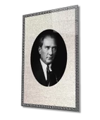 Çerçeveli Atatürk Dekoratif ve Modern Cam Tablo - 1