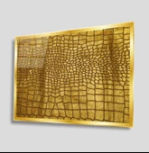 Soyut Dekoratif ve Modern Cam Tablo - 1