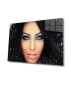 Kadınlar Dekoratif ve Modern Cam Tablo Women - 1