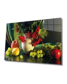 Meyveler Dekoratif ve Modern Cam Tablo Fruits - 1