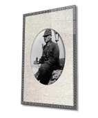 Çerçeveli Atatürk Dekoratif ve Modern Cam Tablo - 1