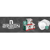 ÜRETİCİDEN BRBEN FFP2 CE SERTİFİKALI MASKE 25'Lİ - 3