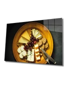 Peynir Tabağı Dekoratif ve Modern Cam Tablo - 1