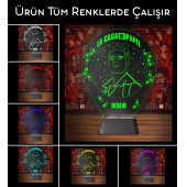 Lacasa de papel Berlin Figürlü Üç Boyutlu Doğum Günü Hediyesi Gece Lambası(LCDP1) - 2