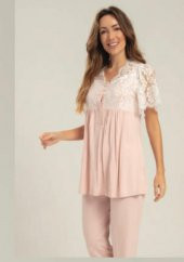 Bone Club 5210 PUDRA  Hamile Lohusa Pijama Tk - 3