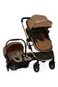 Yoyko City Seyahat Sistem Bebek Arabası 3 in 1 Kahve Rose - 1