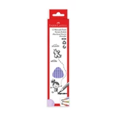 Faber Castell Kurşun Kalem Pastel Mercanlı 2B Üçgen 12'Li 5244321605000 - 1