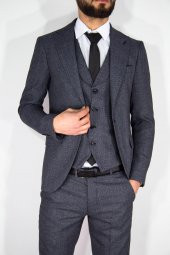 SLİM FİT ERKEK YELEKLİ TAKIM ELBİSE thumbnail 2