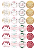8 Çeşit Yılbaşı Sticker - Yılbaşı Hediye Sticker - Yılbaşı Paketleme - Yılbaşı Süsü - - 2