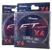 Okuma Ft-*4 Braided Line 300 mt Grey Örgü İp  0,205mm thumbnail 2