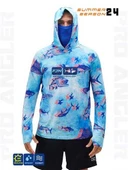 Fujin Pro Angler S24 Buff&Hoodie Echo Fish XLarge (XL) - 1