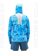 Fujin Pro Angler S24 Buff&Hoodie Blue Fish  Large (L) - 4