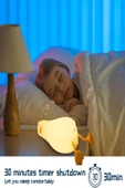 Renk Değiştiren Şarjlı Silikon Gece Lambası – Dokunmatik, Multicolor, Çocuk ve Bebek Odası - 4