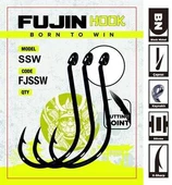 Fujin SSW Delikli Kaynaklı Çapraz  Octopus Kancası  2 no - 1