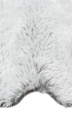Angora Koleksiyonu Uzun Tüylü Suni Kürk Halı ANG Plain Gri - 2