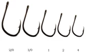 Lineaeffe Carp Hook Rıng Black  2/0 Numara - 1
