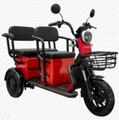 4M408 9900A 04 M.APM5: ELEKTRİKLİ ÜÇ TEKERLEKLİ MOPED (KIRMIZI) - 1
