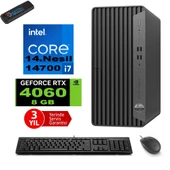 Hp Elite Tower 800 G9 Intel Core I7 14700 128GB Ddr5 4tb SSD M.2 Nvme Geforce RTX4060 8gb Windows 11 Pro Masaüstü Bilgisayar 999Z5ET27 + Zetta Flash Bellek - 1