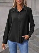 Kadın Uzun Kollu Yakalı önden Düğmeli Aerobin Gömlek - 3