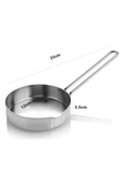 Nishev.com Evini Sev 12 cm Yuvarlak Paslanmaz Çelik Mini Yumurta & Sos Tavası - 2