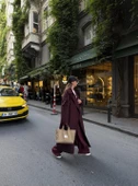 Bordo Kolları Cep Detaylı Premium Kaban - 12