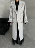 Gri Melanj Apoletli Kemerli Kaban-44188 - 1