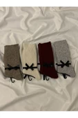 For Pretty 4'lü Kışlık Yünlü Havlu Kadın Çorap - 2