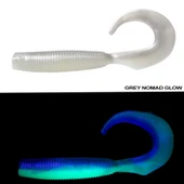 Daiwa Bait Junkie 10cm Grub (5 Adet)  Standart GREY NOMAD GLOW - 2