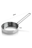 Nishev.com Evini Sev 14 cm Yuvarlak Paslanmaz Çelik Mini Yumurta & Sos Tavası - 2