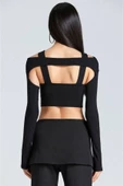 For Pretty Halka Detay Ikili Crop Bluz - 2
