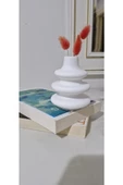 Minimal Vazo Set 3'lü Bohem Biblo Minyatür Dekoratif Dayanıklı Beton Set - 2