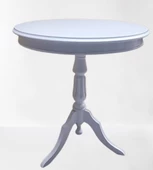 Fiskos Sehpa EKO 90502 Baba 3 Ayak 60CM Hareketli MDF Tabla Parlak Beyaz El Yapım - 1