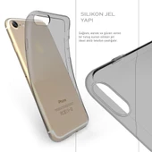 Apple iPhone 6 Ultra İnce Kaliteli Esnek Şeffaf Silikon - 6