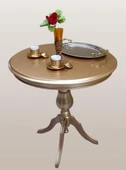 Fiskos Sehpa EKO 90503 Baba 4Ayak 65 CM Hareketli MDF Tabla Parlak Gold El Yapım - 8