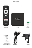 Fobem Duo Plus 4K Android TV Box Medya Oynatıcı - Ses Komutlu Wi-Fi 2 Gb Ram 16 GB Hafıza - 8
