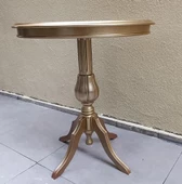 Fiskos Sehpa EKO 90503 Baba 4Ayak 65 CM Hareketli MDF Tabla Parlak Gold El Yapım - 4