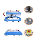 Maxi Taxi Walking Müzikli Işıklı Yürüteç Mavi thumbnail 2