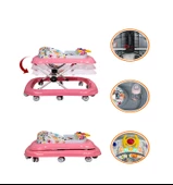 Maxi Taxi Walking Müzikli Işıklı Yürüteç Pembe - 1